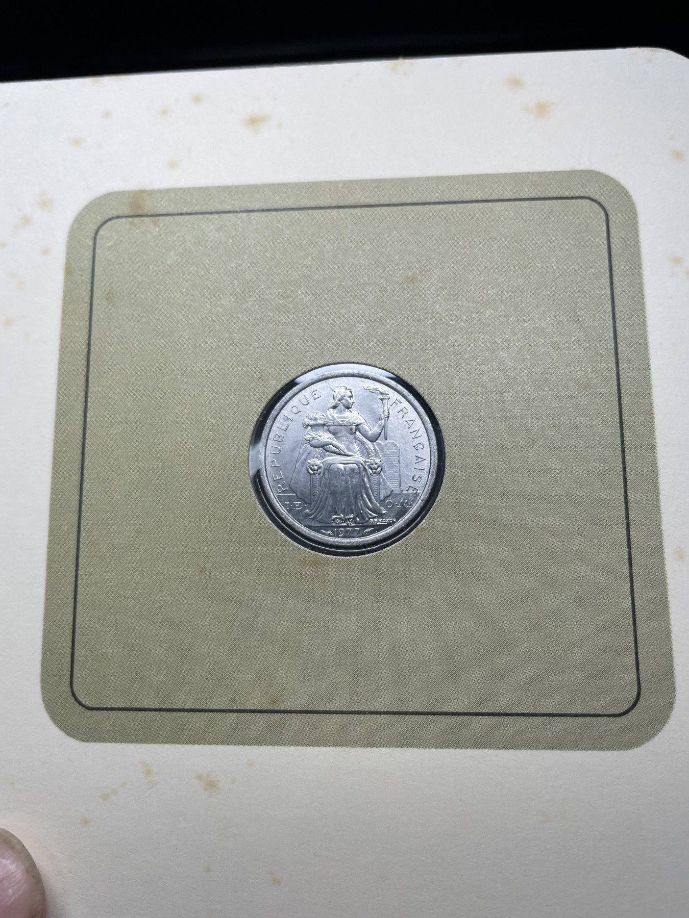 2024年集古藏今外币拍卖第三期-第1场—硬币上的鸟类专场（总第21拍） 1977年法属新喀里多尼亚1法郎—鹭鹤