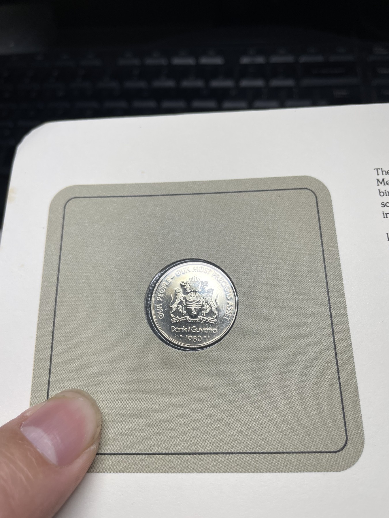 2024年集古藏今外币拍卖第三期-第1场—硬币上的鸟类专场（总第21拍） 1980年圭亚那25分—美洲角雕