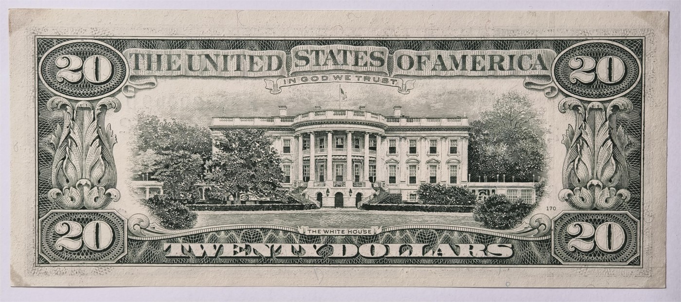 紫瑗钱币——第333期拍卖——纸币场 美国 1990年 B版 无序列 安德鲁·杰克逊 20美元 小头版 UNC