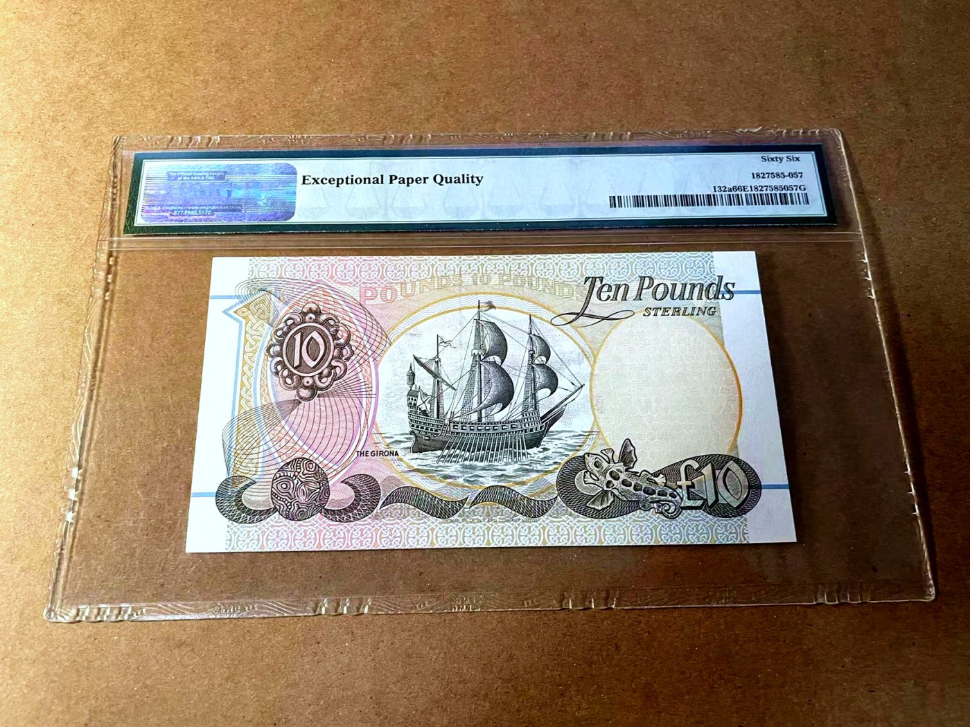 【Blue Auction】✨世界纸币精拍第450期——英伦三岛专场 【一组4张 p132a-135a 1006全同倒置小号】北爱尔兰 1994年10-100镑 PMG67EPQ星星-66EPQ 