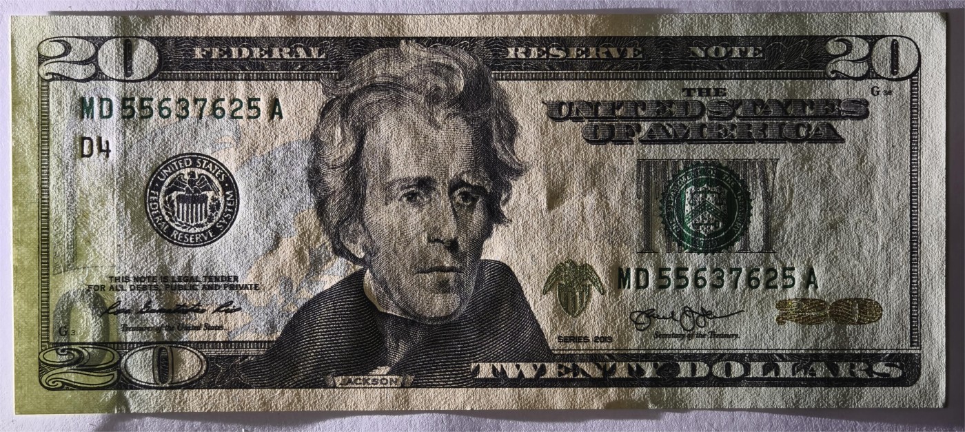 紫瑗钱币——第333期拍卖——纸币场 美国 2013年 D版 无序列 安德鲁·杰克逊 20美元 彩色版 UNC