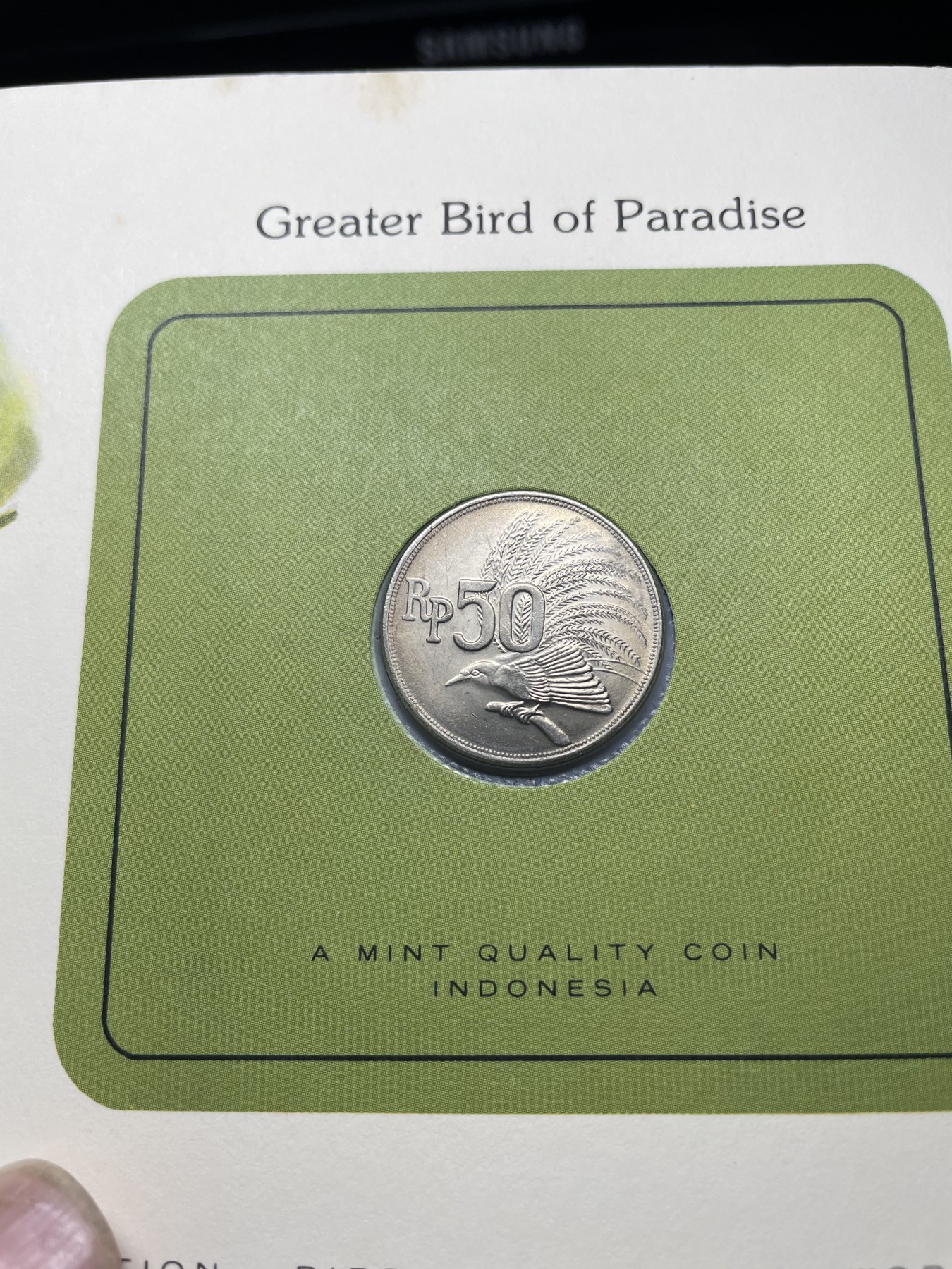 2024年集古藏今外币拍卖第三期-第1场—硬币上的鸟类专场（总第21拍） 1971年印度尼西亚50分—大天堂鸟