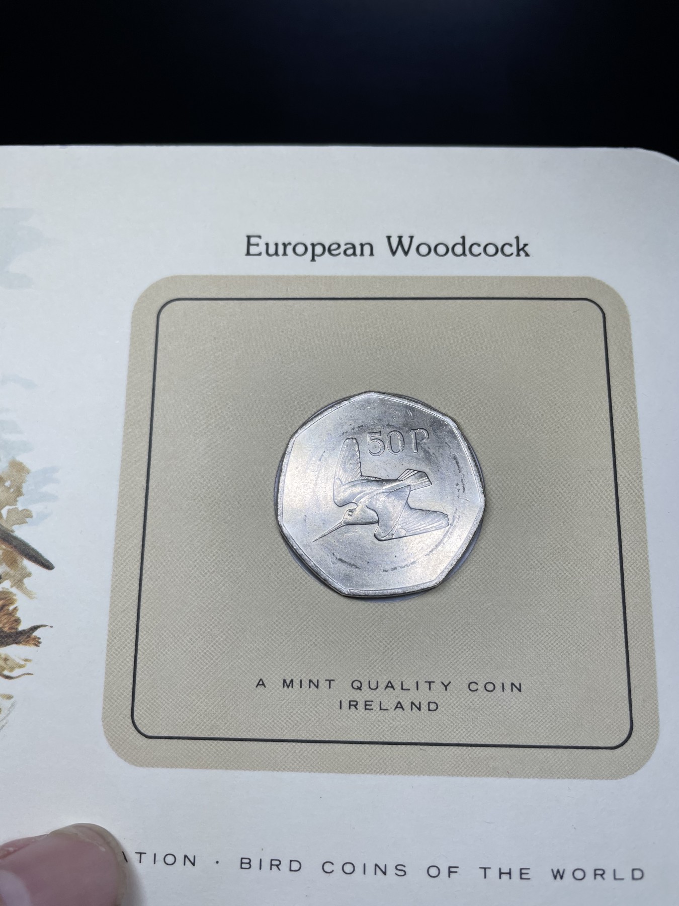 2024年集古藏今外币拍卖第三期-第1场—硬币上的鸟类专场（总第21拍） 1979年爱尔兰50便士—丘鹬