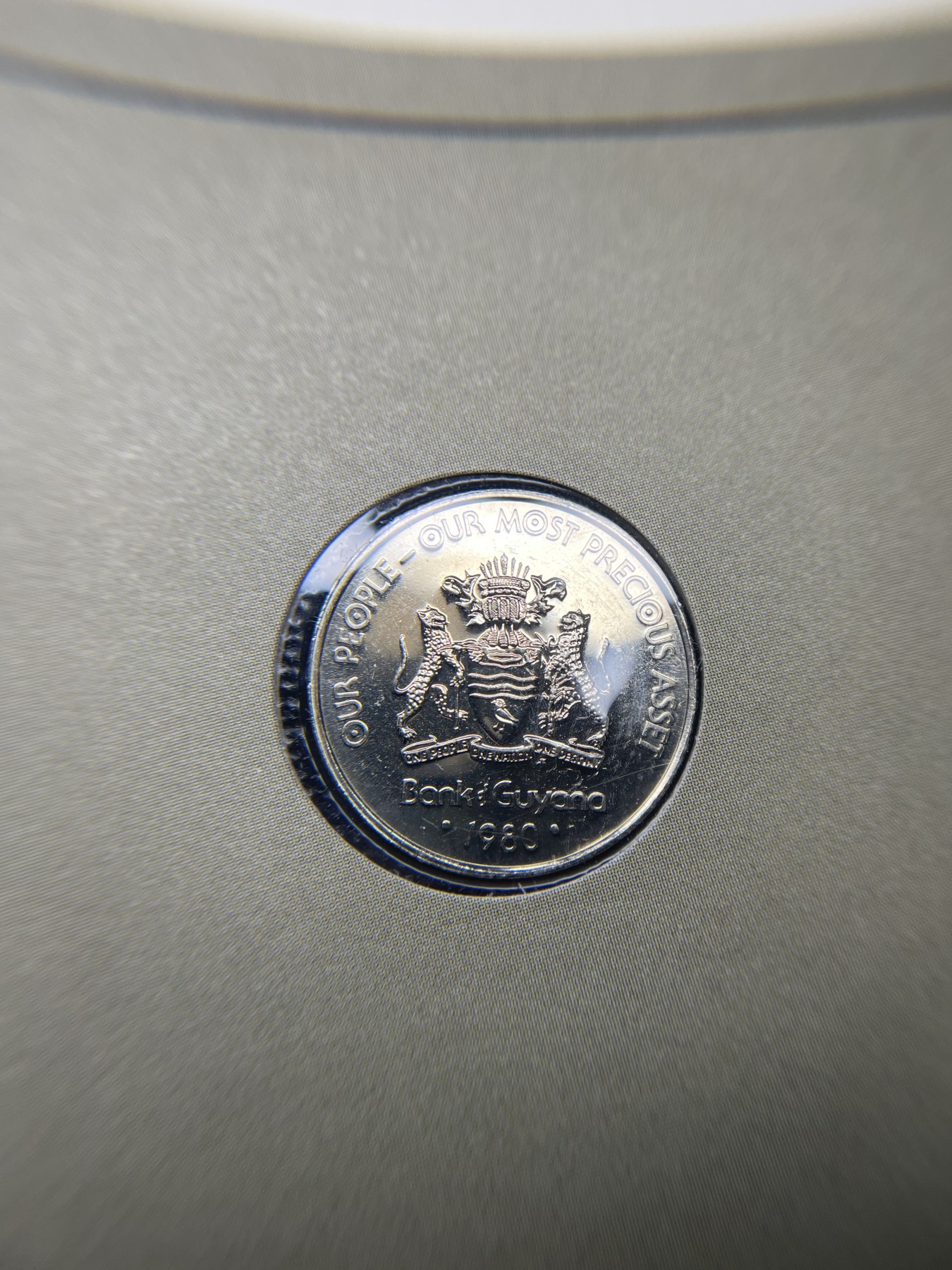 2024年集古藏今外币拍卖第三期-第1场—硬币上的鸟类专场（总第21拍） 1980年圭亚那25分—美洲角雕