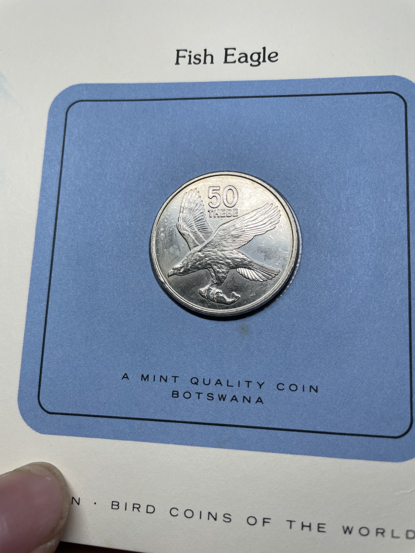 2024年集古藏今外币拍卖第三期-第1场—硬币上的鸟类专场（总第21拍） 1977年博茨瓦纳50分—鱼雕