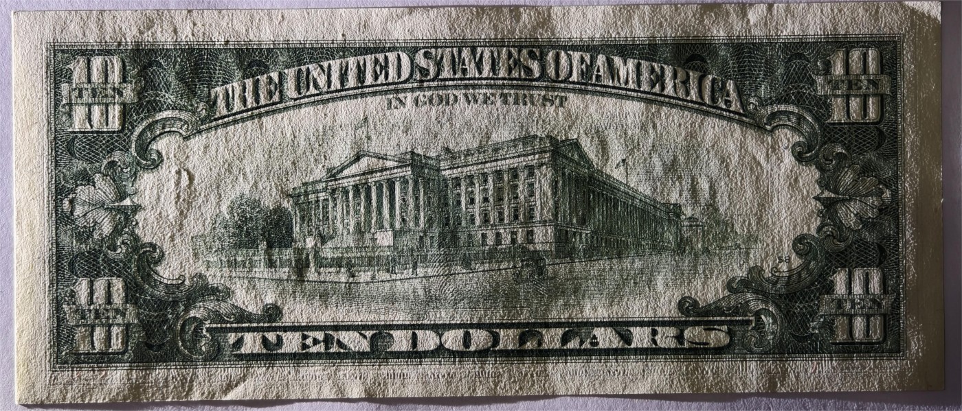 紫瑗钱币——第333期拍卖——纸币场 美国 1995年 F版 无序列 亚历山大·汉密尔顿 10美元 小头版 UNC