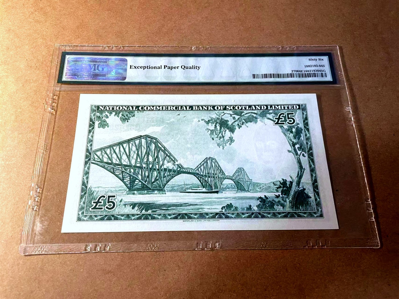 【Blue Auction】✨世界纸币精拍第450期——英伦三岛专场 【p270 无47】苏格兰 1961年5镑 PMG66EPQ  