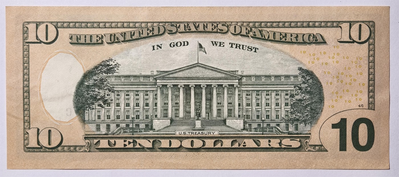 紫瑗钱币——第333期拍卖——纸币场 美国 2006年 B版 无序列 亚历山大·汉密尔顿 10美元 彩色版 UNC