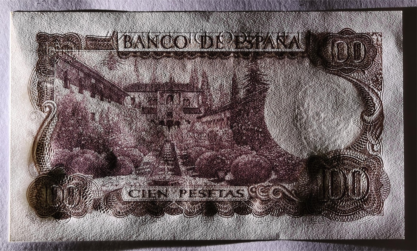 紫瑗钱币——第333期拍卖——纸币场 西班牙 1970(1974)年 曼努埃尔·德法拉 100比塞塔 UNC (P-152a)