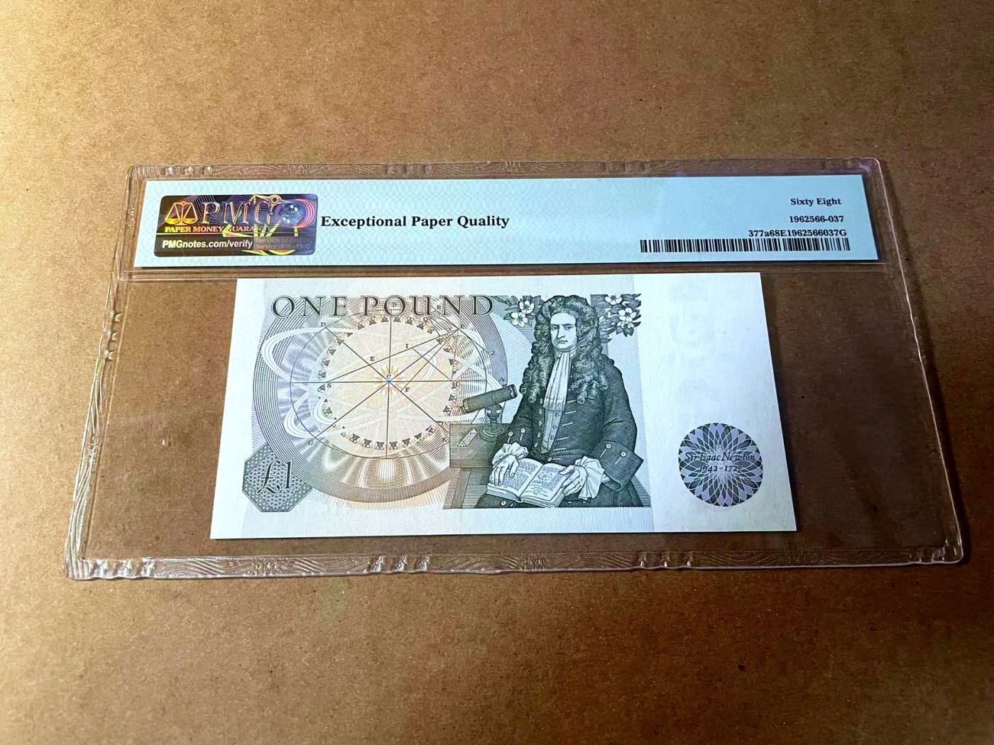 【Blue Auction】✨世界纸币精拍第450期——英伦三岛专场 【p377a】英格兰1978-80年1镑 PMG68EPQ 超高分