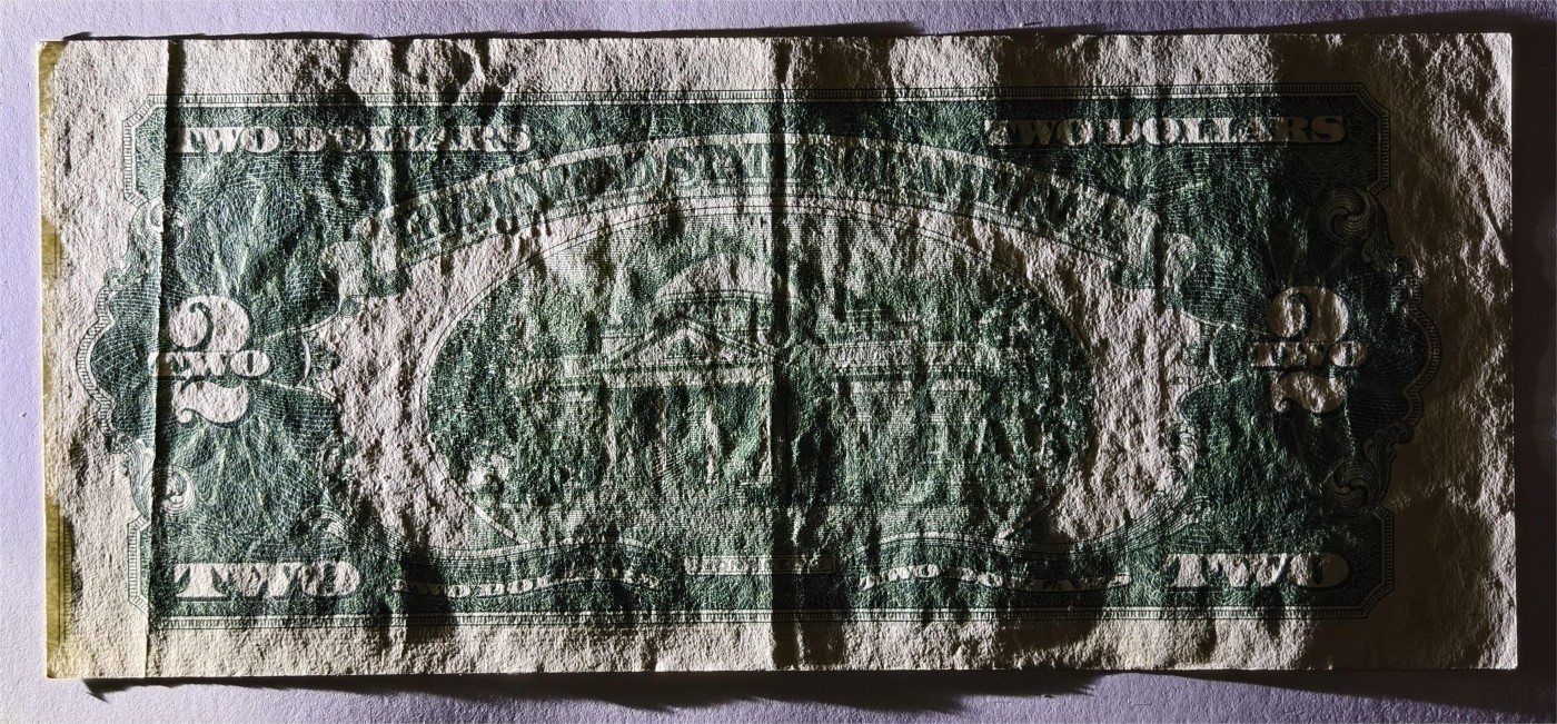 紫瑗钱币——第333期拍卖——纸币场 美国 1953年 B序列 托马斯·杰斐逊 2美元 红印 政府券 AU