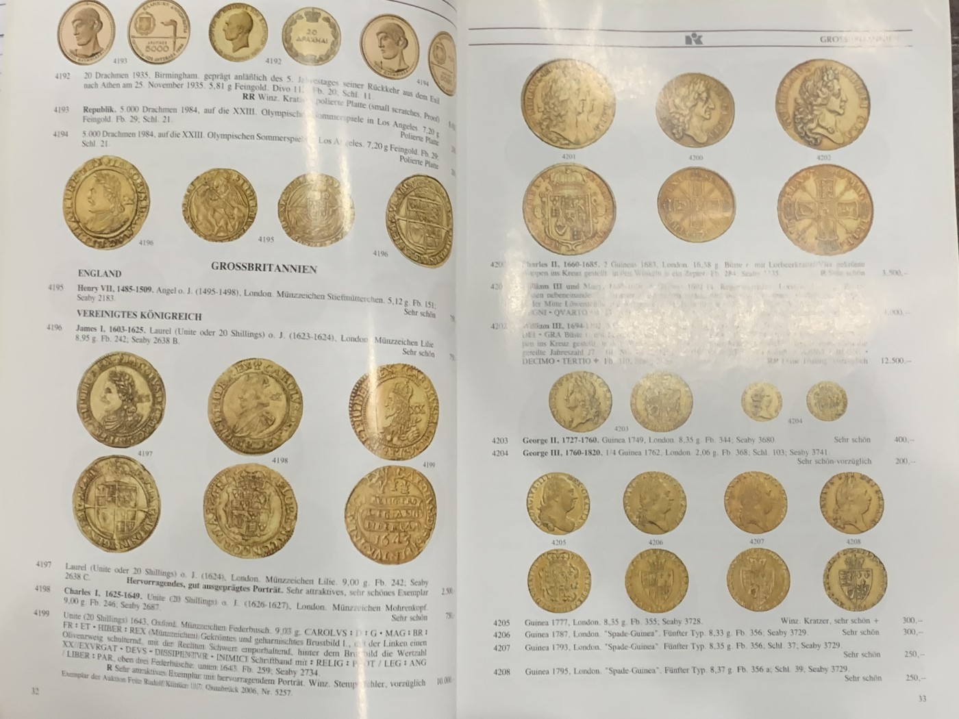 《竞宝斋》第252场-周日，周一2场连拍 (全场包邮) 5本一组 昆克钱币拍卖目录 高清全彩