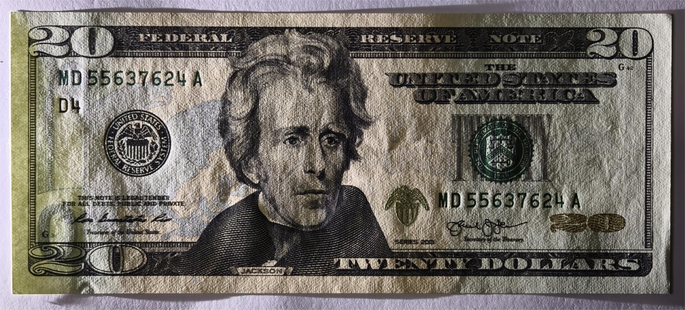 紫瑗钱币——第333期拍卖——纸币场 美国 2013年 D版 无序列 安德鲁·杰克逊 20美元 彩色版 UNC