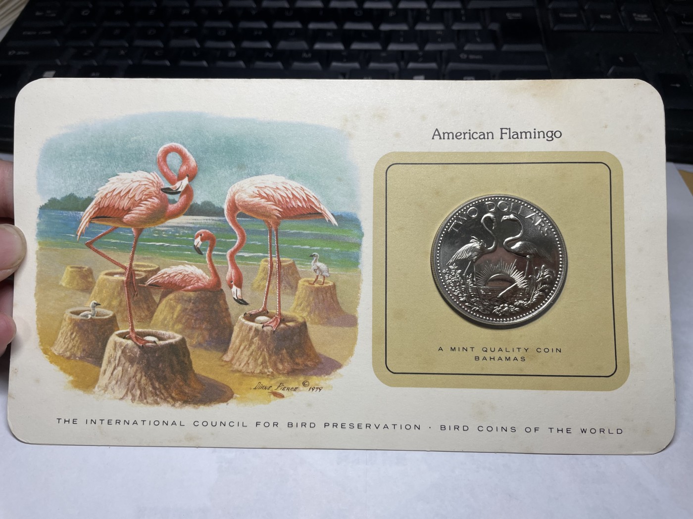 2024年集古藏今外币拍卖第三期-第1场—硬币上的鸟类专场（总第21拍） 1979年巴哈马2元—火烈鸟