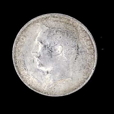 巴斯克收藏第245期 散币专场 4月 2/3/4 号三场连拍 全场包邮 - 比利时 阿尔贝一世 1914年 1法郎银币 法语版