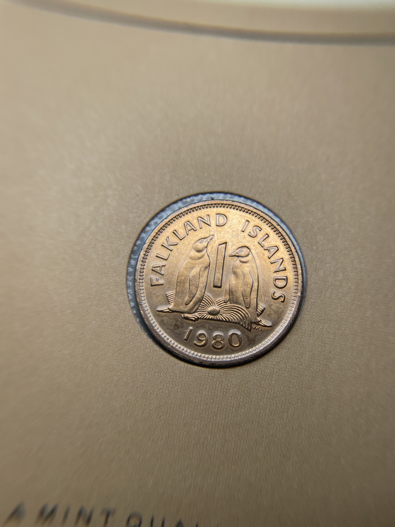 2024年集古藏今外币拍卖第三期-第1场—硬币上的鸟类专场（总第21拍） 1980年福克兰群岛1便士—企鹅