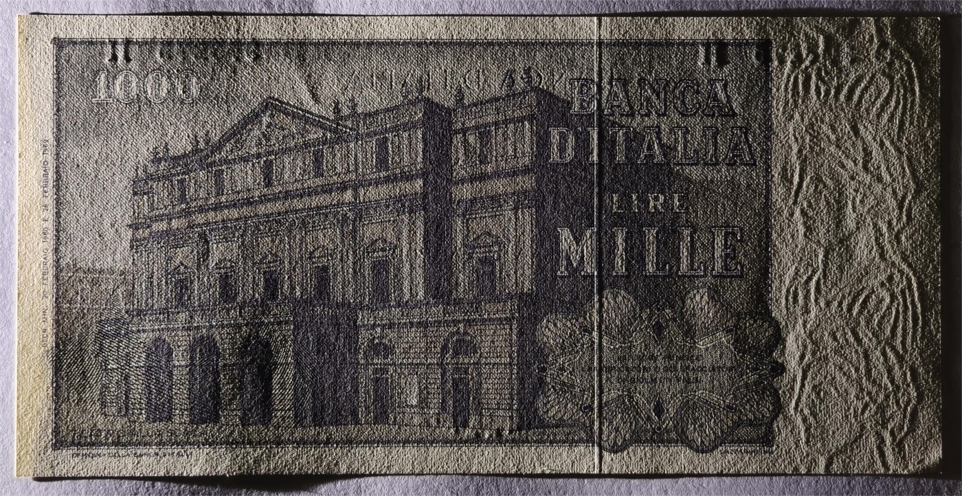 紫瑗钱币——第333期拍卖——纸币场 意大利 1980年 威尔第 1000里拉 UNC