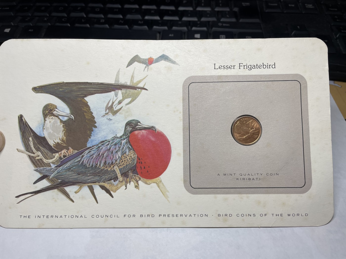 2024年集古藏今外币拍卖第三期-第1场—硬币上的鸟类专场（总第21拍） 1979年基里巴斯1分—军舰鸟