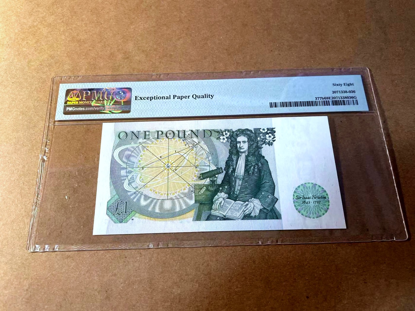 【Blue Auction】✨世界纸币精拍第450期——英伦三岛专场 【p377b 无47】英格兰1981-84年1镑 PMG68EPQ 超高分