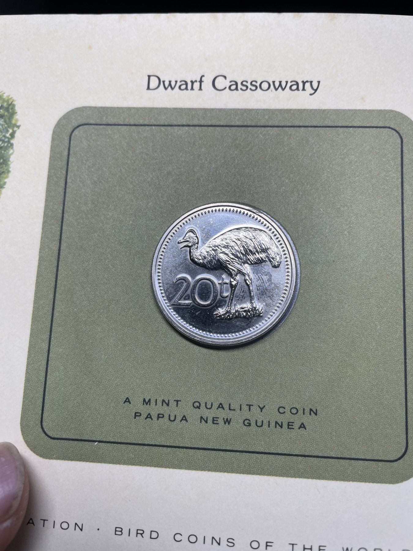 2024年集古藏今外币拍卖第三期-第1场—硬币上的鸟类专场（总第21拍） 1979年巴布亚新几内亚20分—火鸡