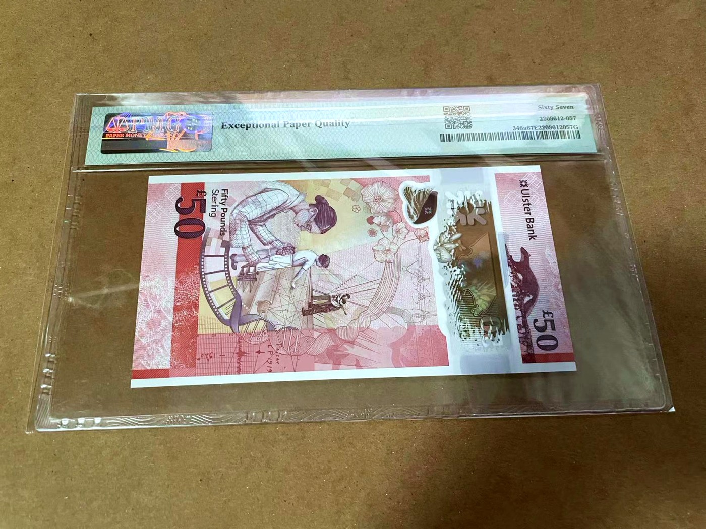 【Blue Auction】✨世界纸币精拍第454期【精】 【AA】北爱尔兰 2021年50镑 PMG67EPQ 高分