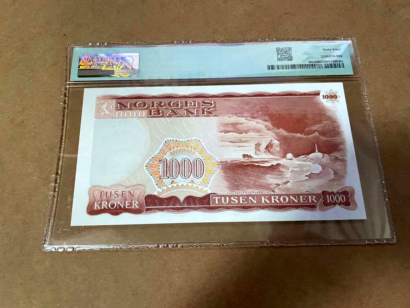 【Blue Auction】✨世界纸币精拍第454期【精】 【无47】挪威 1987年1000克朗 PMG64 易卜生 精美 