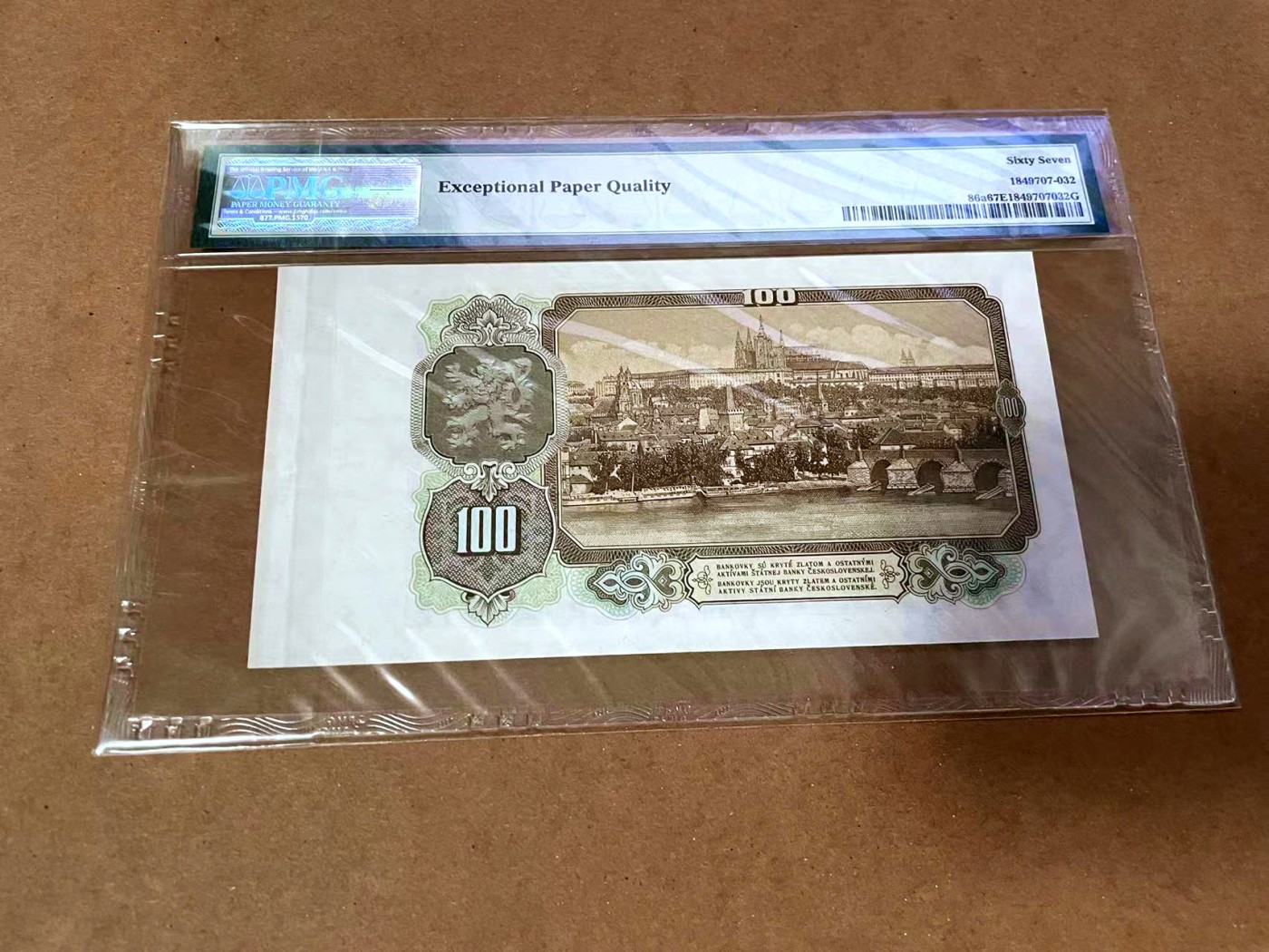 【Blue Auction】✨世界纸币精拍第454期【精】 捷斯 1953年100克朗 PMG67EPQ 高分