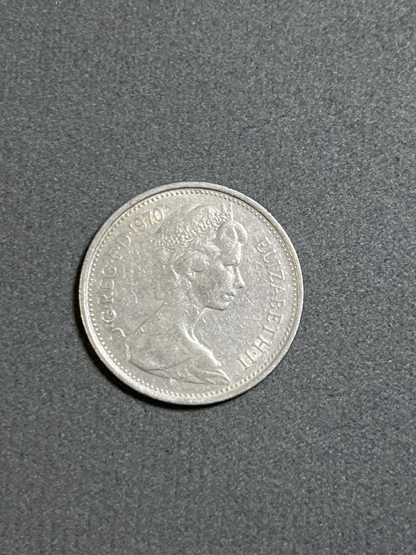 神仙姐姐散币好品专场第二十四期（无佣金满邮自动发出 1970年 英国5便士