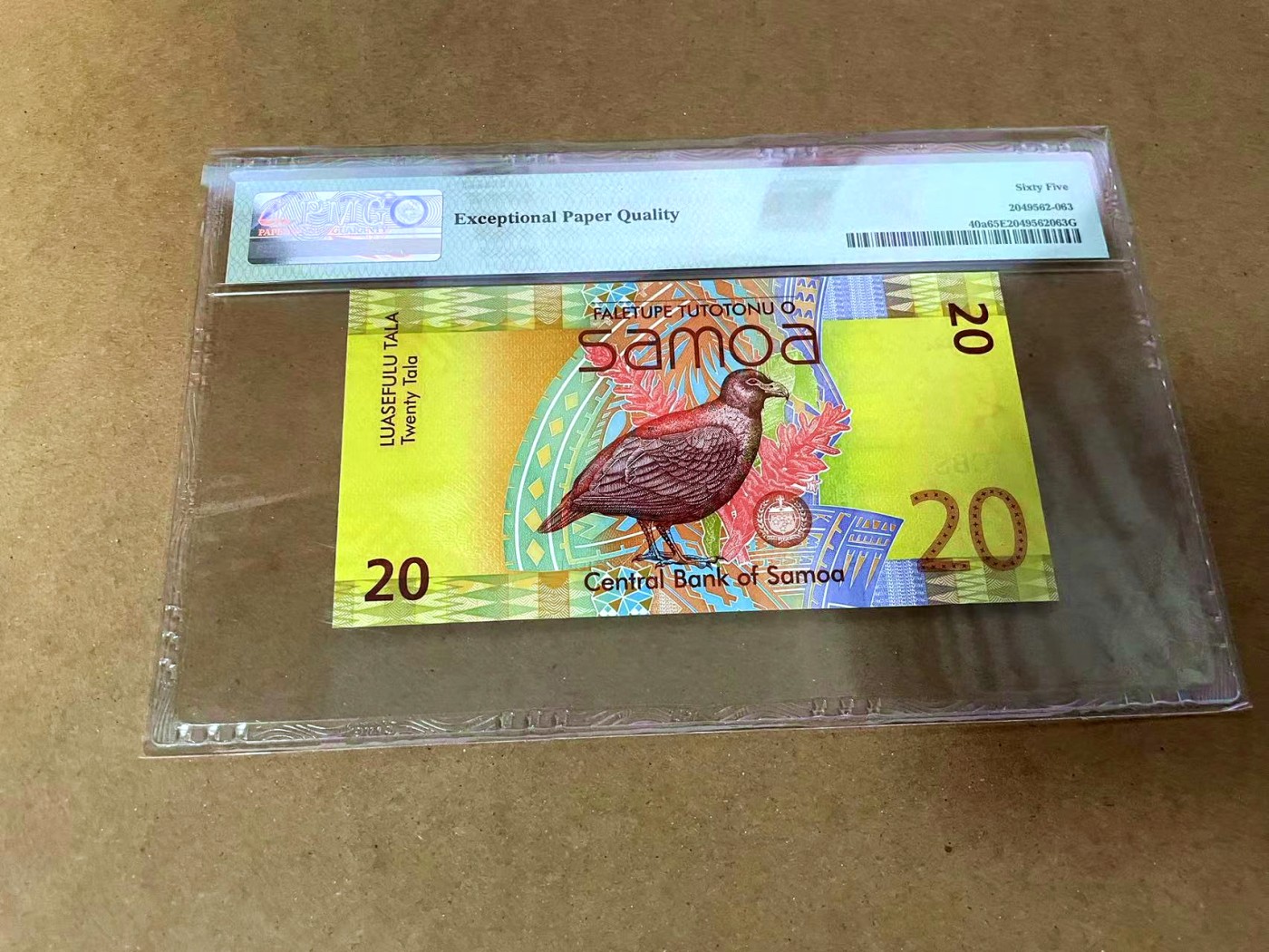 【Blue Auction】✨世界纸币精拍第454期【精】 【获奖钞 p40a】萨摩亚 2008年20塔拉 PMG65EPQ 