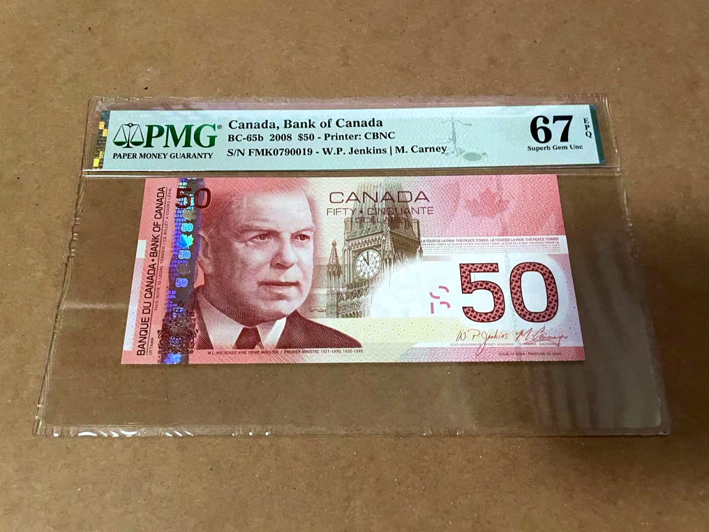 【Blue Auction】✨世界纸币精拍第454期【精】 加拿大 2008年50元 PMG67EPQ 