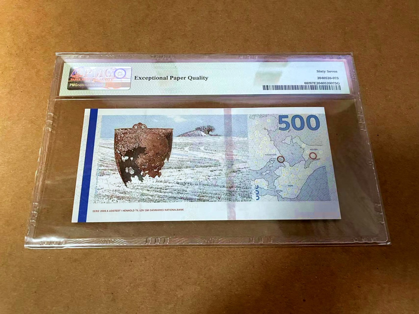 【Blue Auction】✨世界纸币精拍第454期【精】 【206小号】丹麦 2020年500克朗 PMG67EPQ 高分