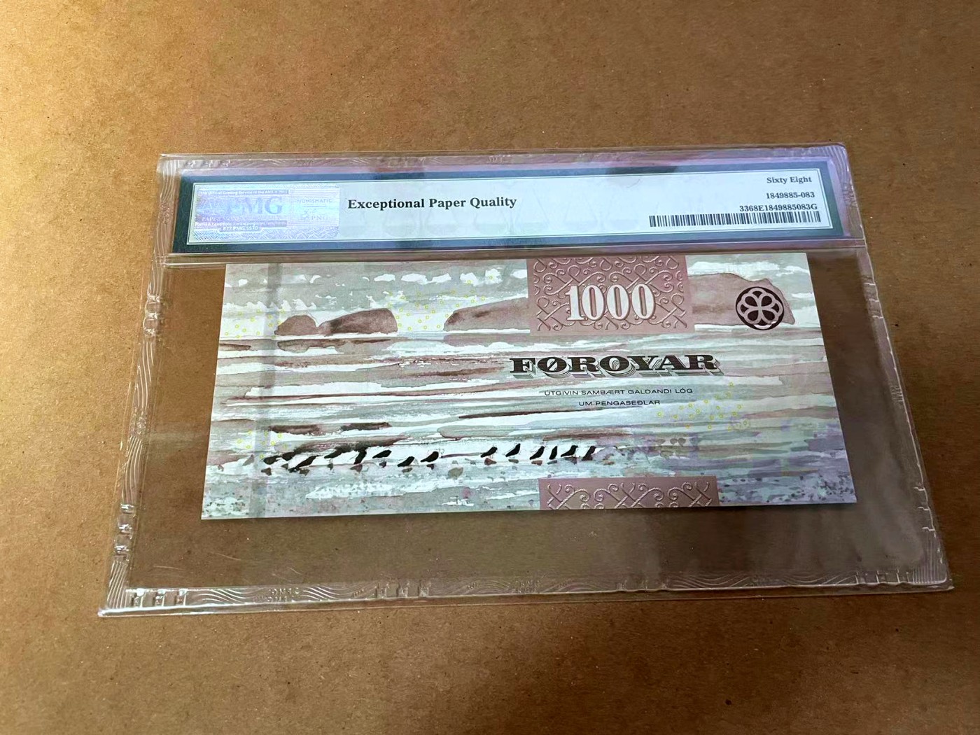 【Blue Auction】✨世界纸币精拍第454期【精】 【无47】法罗群岛 2011年1000克朗 PMG68EPQ 超高分