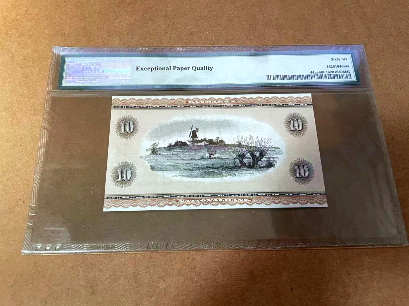 【Blue Auction】✨世界纸币精拍第454期【精】 丹麦 1971年10克朗 PMG66EPQ 安徒生