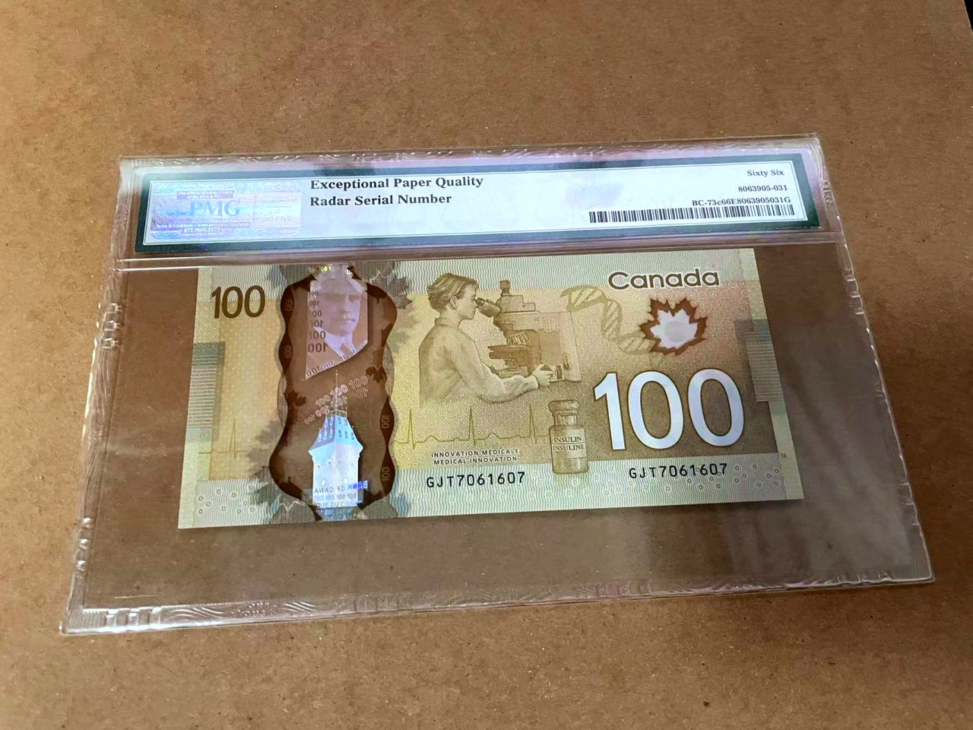 【Blue Auction】✨世界纸币精拍第454期【精】 【雷达号】加拿大 2011年100元 PMG66EPQ