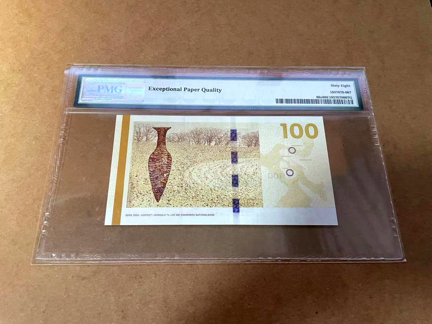 【Blue Auction】✨世界纸币精拍第454期【精】 丹麦 2013年100克朗 PMG68EPQ 超高分