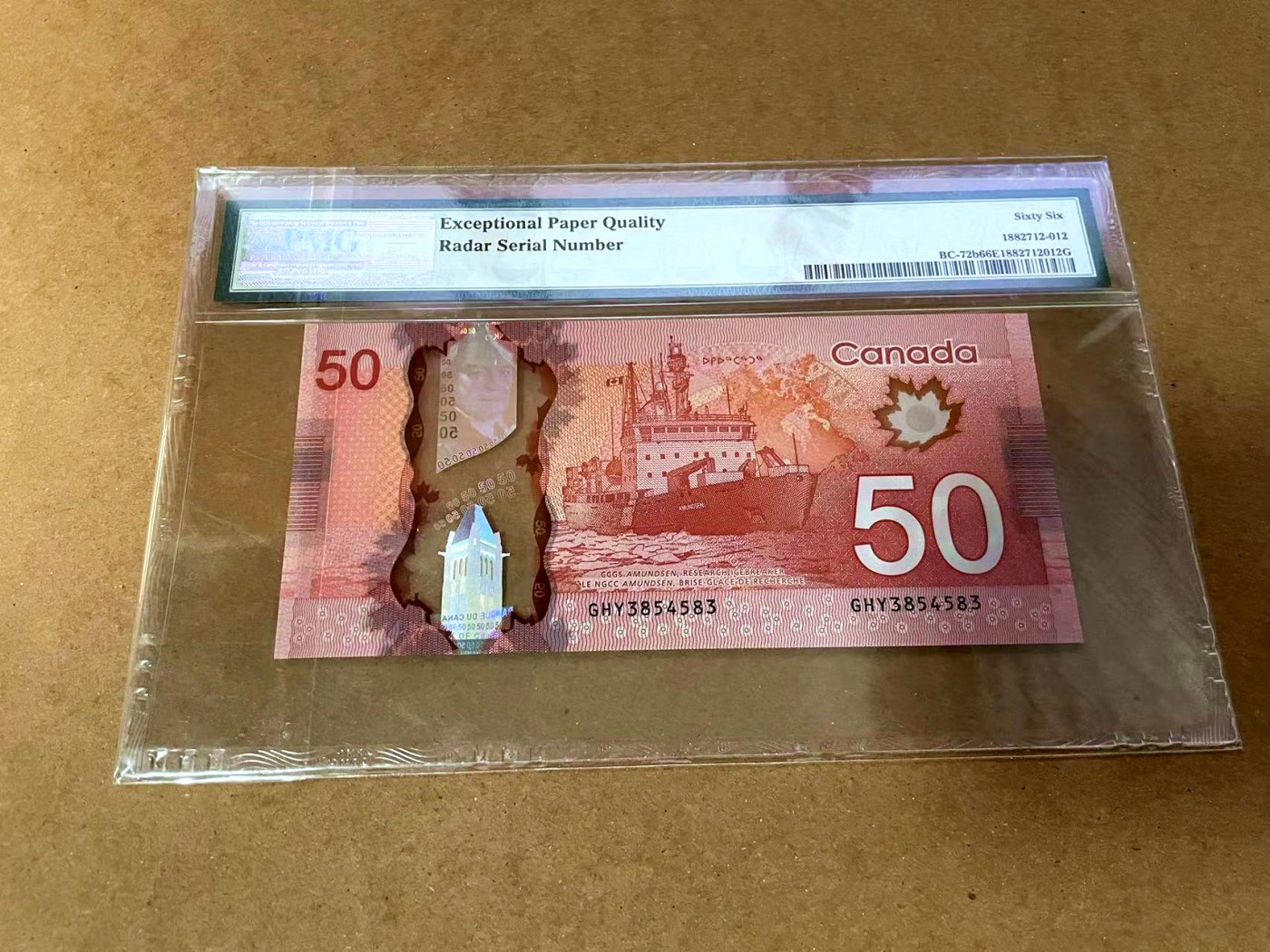 【Blue Auction】✨世界纸币精拍第454期【精】 【雷达号】加拿大 2012年50元 PMG66EPQ