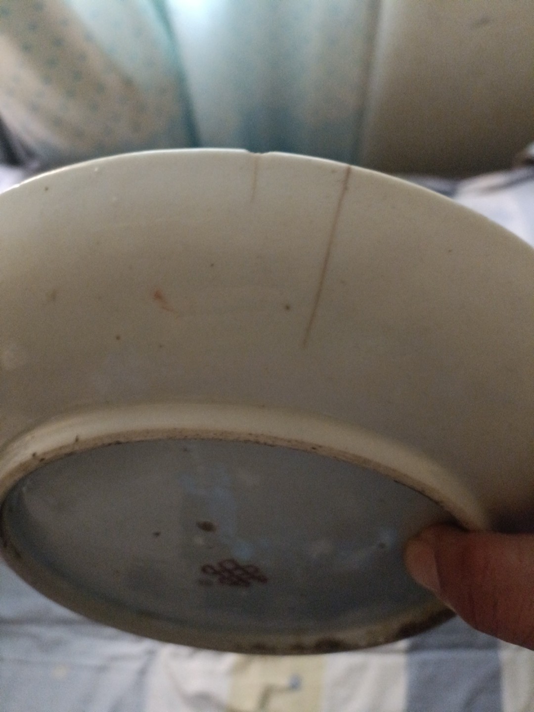 晚清花蝶绵绵盘子