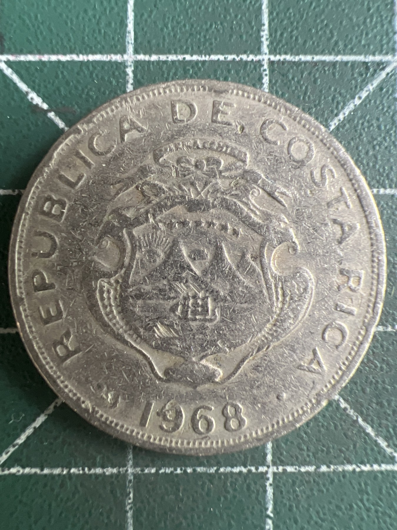 第560期 硬币专场 （无押金，捡漏，全场50包邮，偏远地区除外，接收代拍业务） 哥斯达黎加50分 1968年