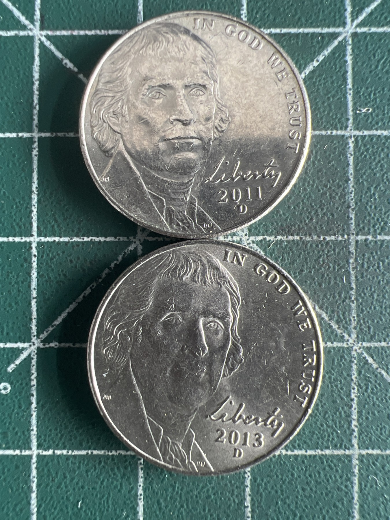 第560期 硬币专场 （无押金，捡漏，全场50包邮，偏远地区除外，接收代拍业务） 美国5分两枚