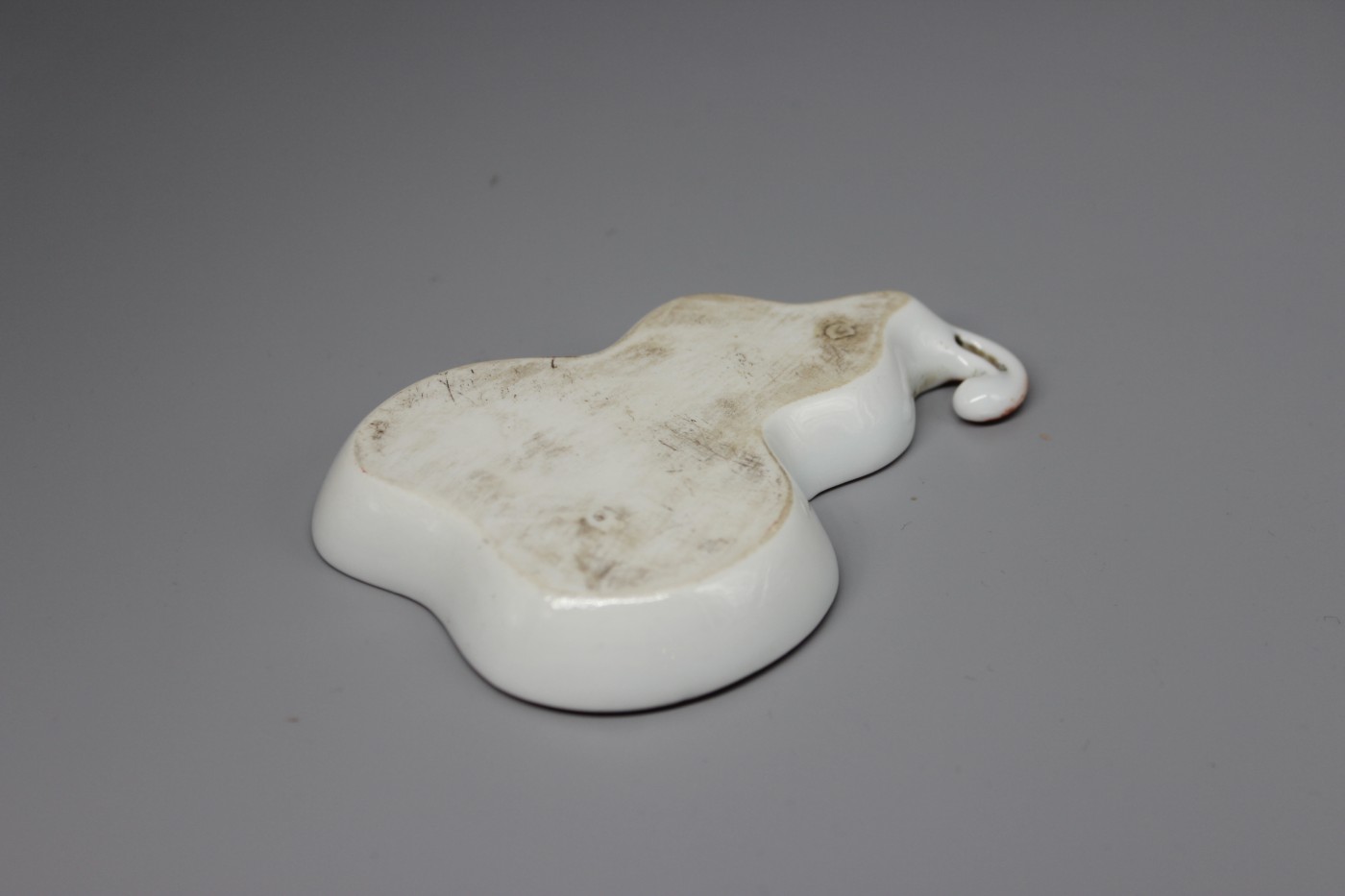 文物商店库出专场 黄釉葫芦型笔舔