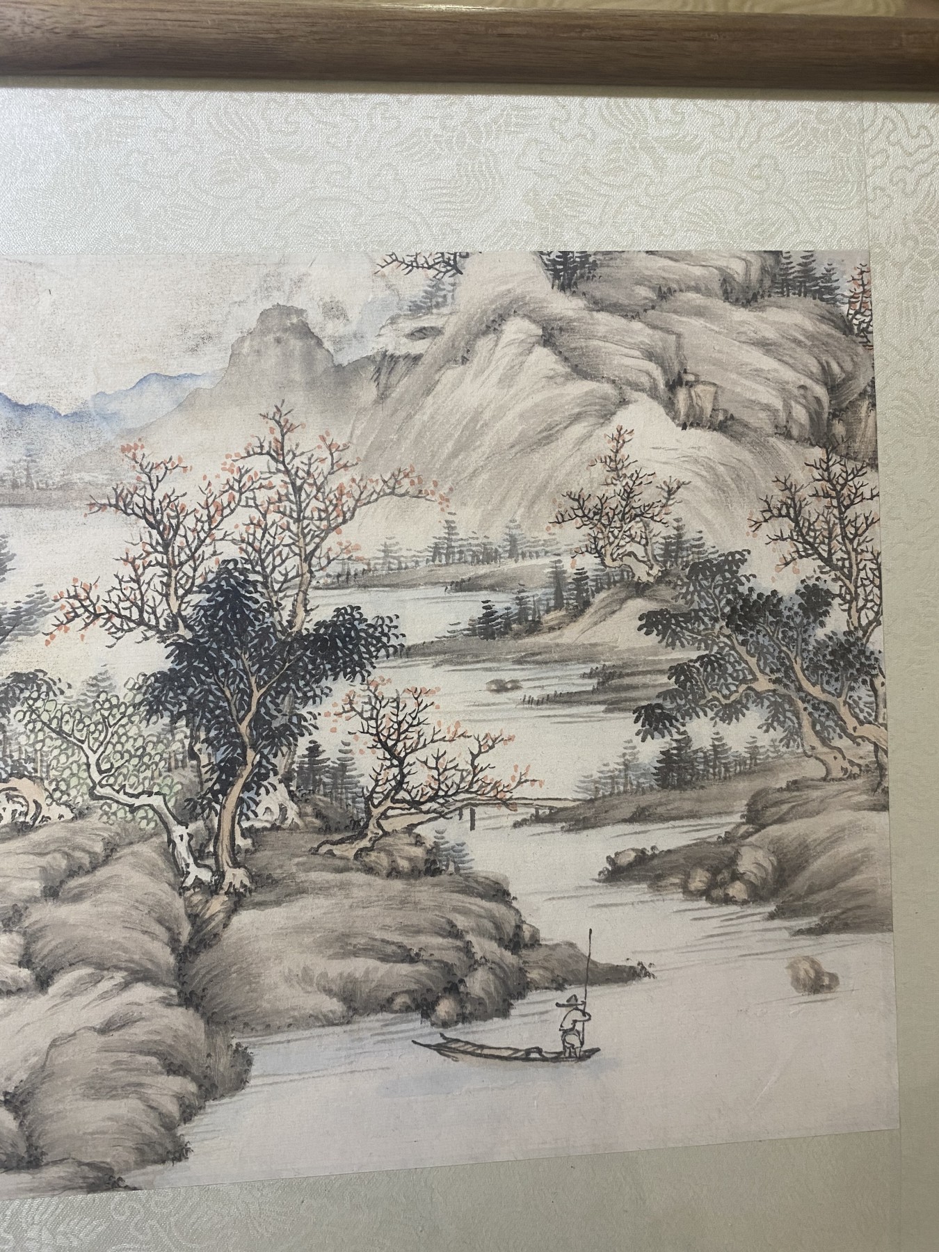 清代山水画，画芯尺寸33*22厘米，框为后配，品相如图，3000包快递