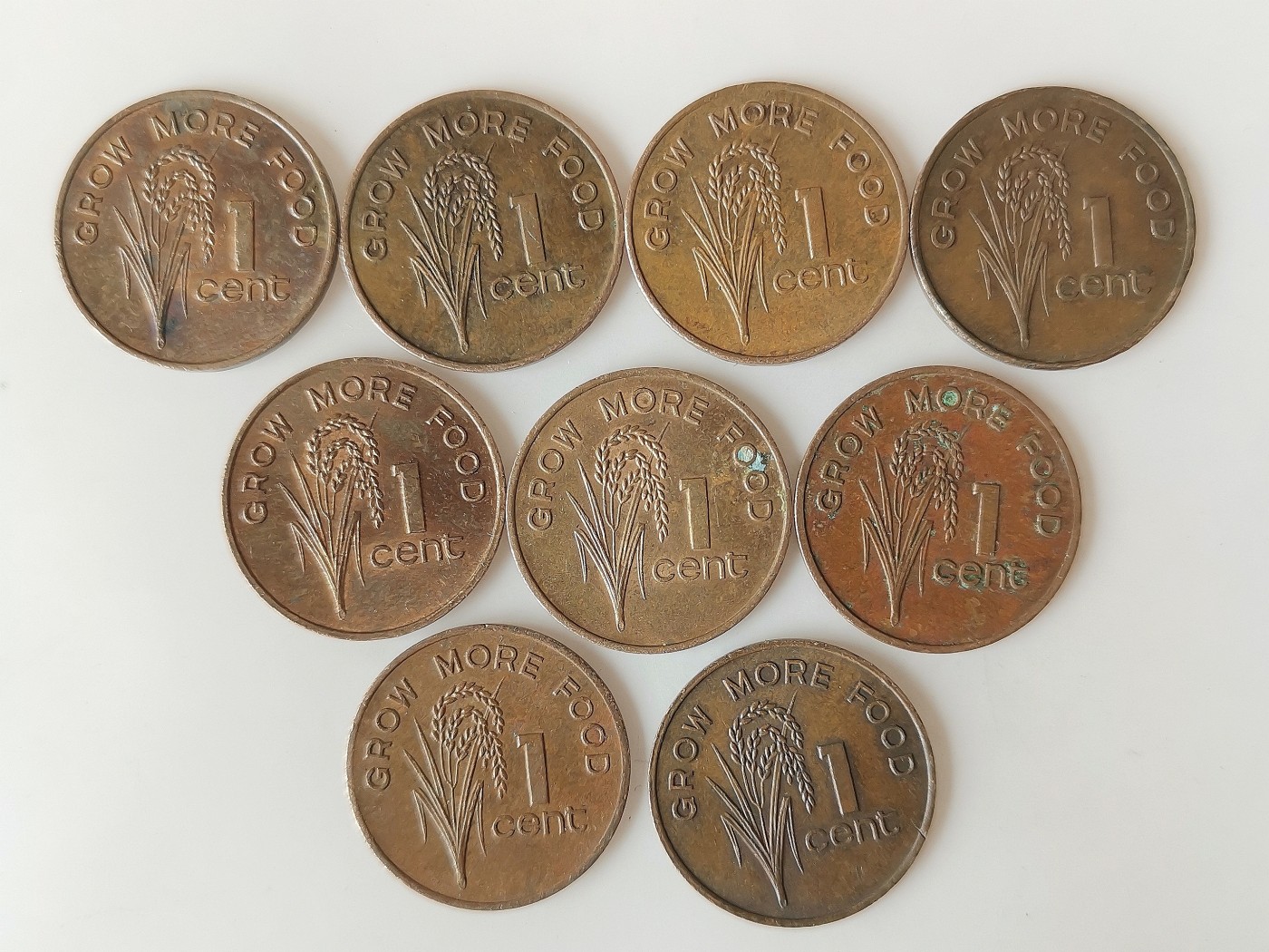 第一海外回流一元起拍收藏 散币专场 第74期 斐济1分 9枚