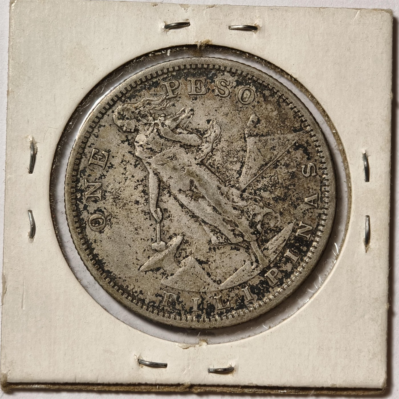 紫瑗钱币——第334期拍卖 美属菲律宾 1907年 女神 1比索 小样 20克 0.8银