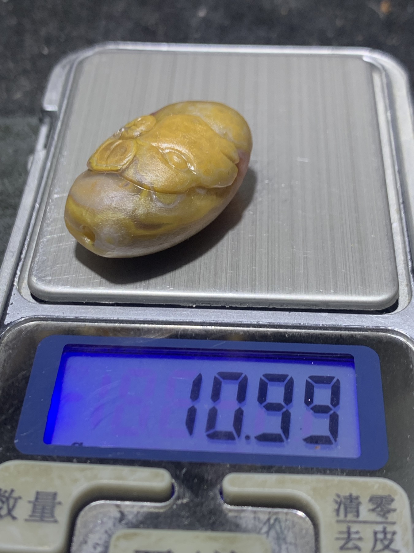 精美亚光高玉化战国红玛瑙手工俏色巧雕领头羊勒子一个，