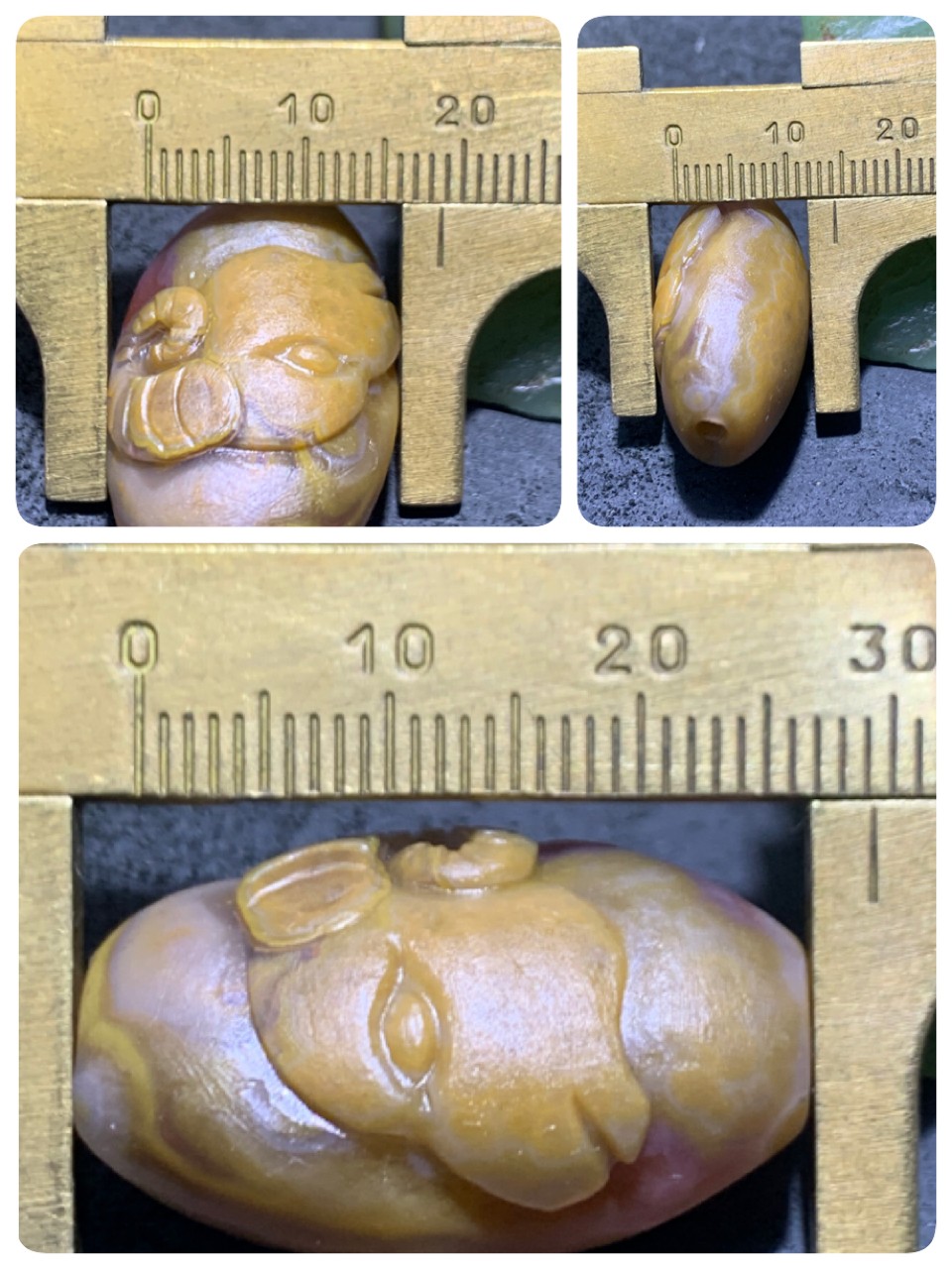 精美亚光高玉化战国红玛瑙手工俏色巧雕领头羊勒子一个，
