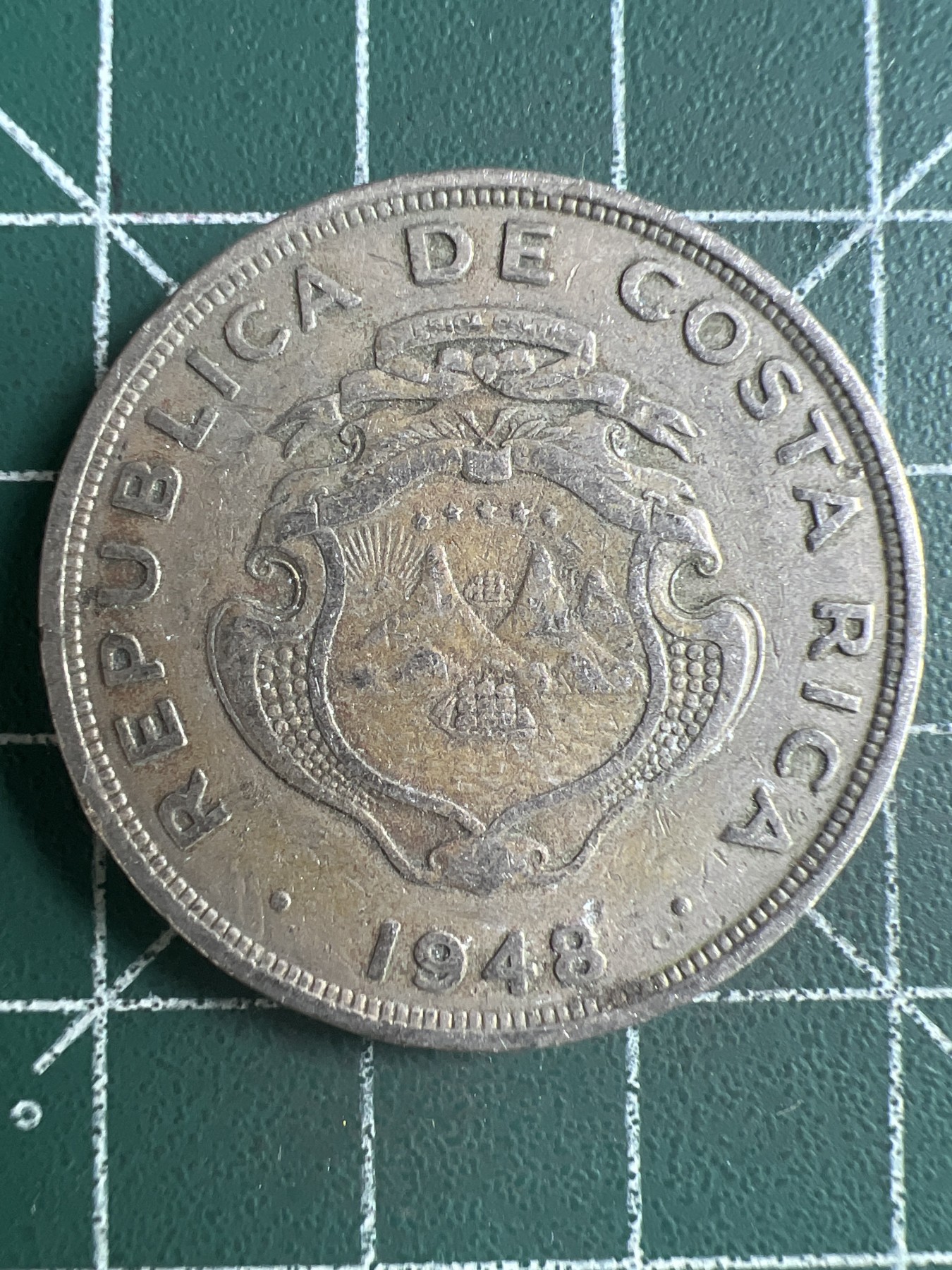 第560期 硬币专场 （无押金，捡漏，全场50包邮，偏远地区除外，接收代拍业务） 哥斯达黎加2克朗 1948年