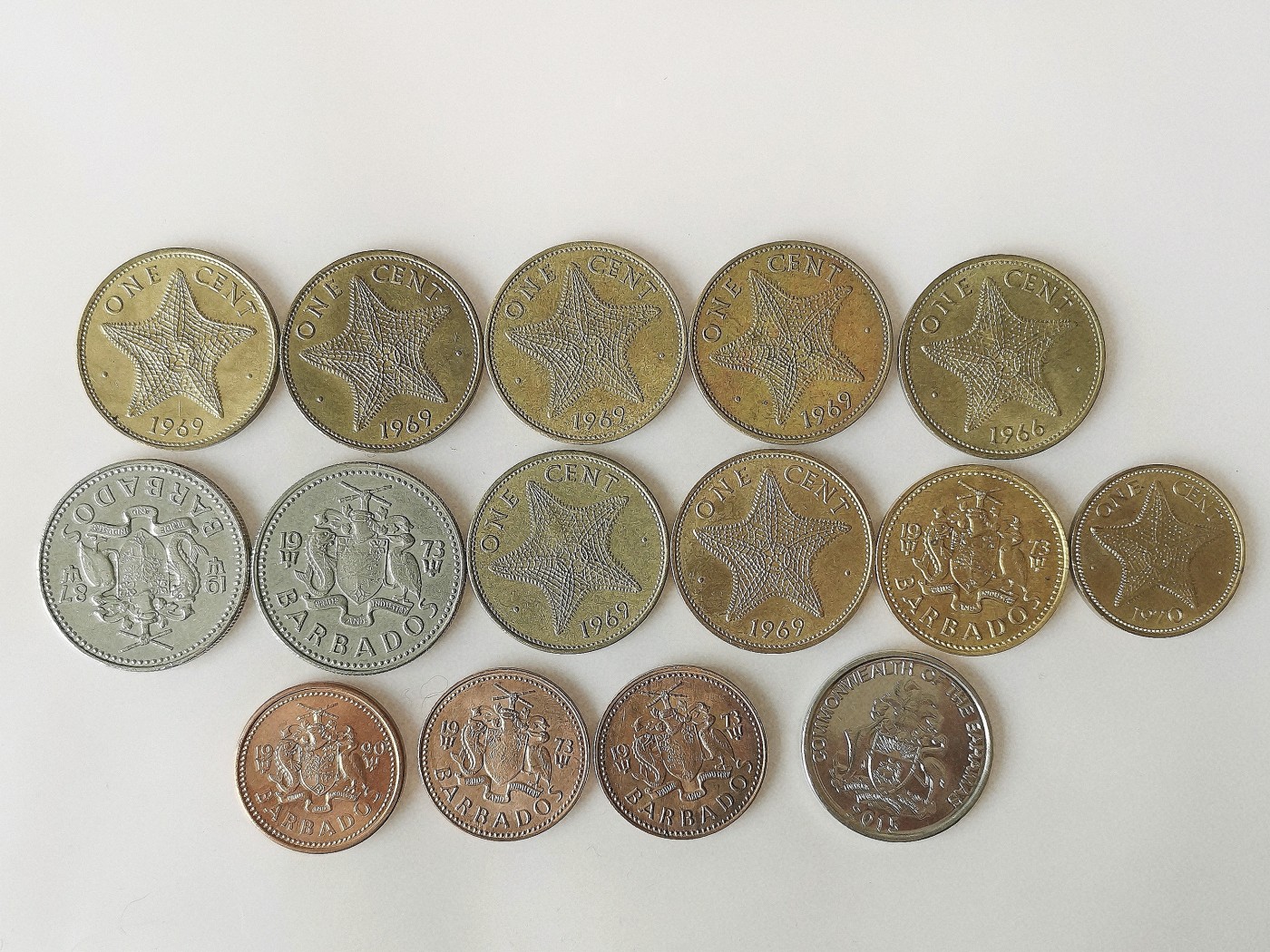 第一海外回流一元起拍收藏 散币专场 第74期 巴哈马、巴巴多斯