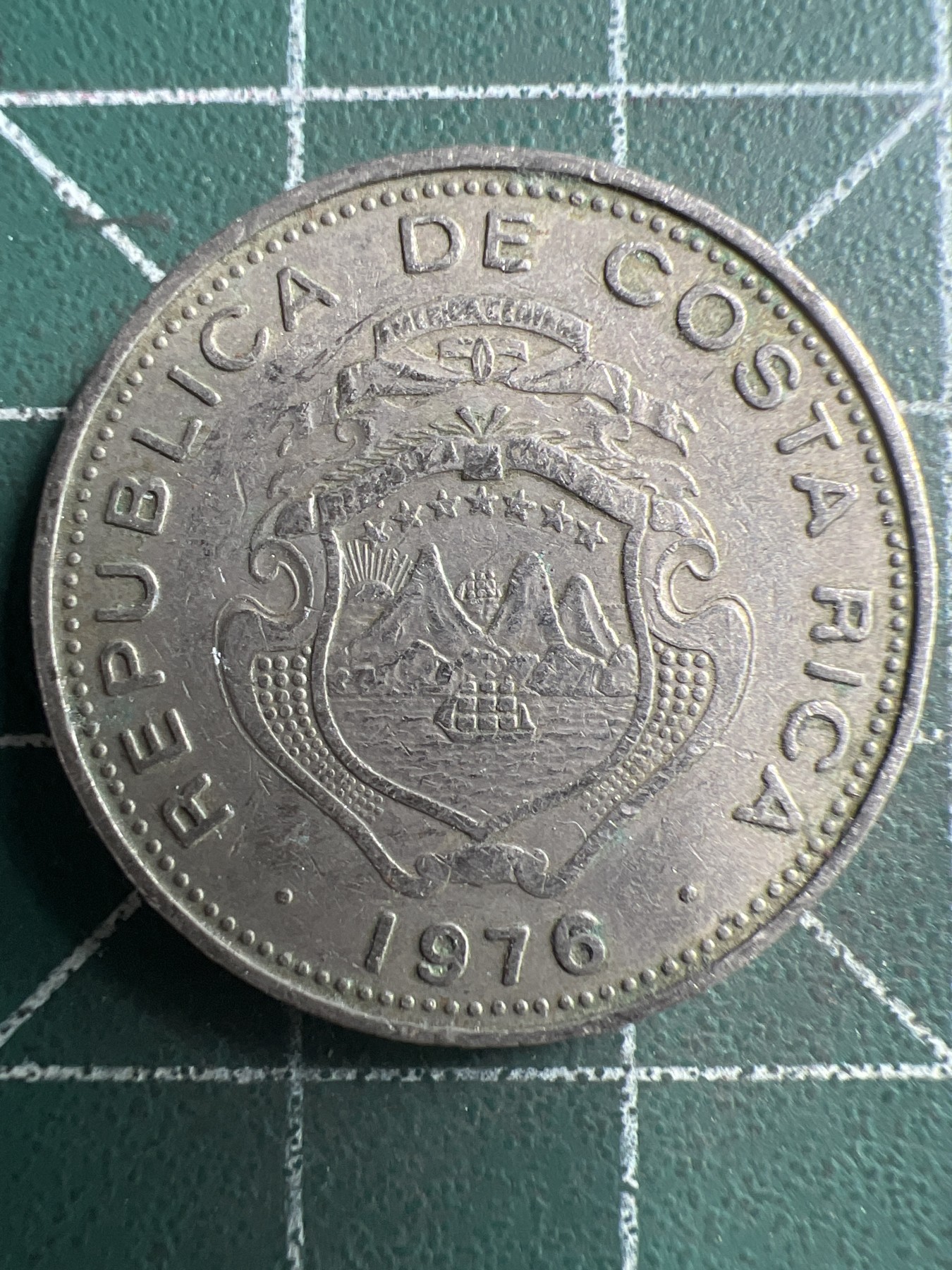 第579期 硬币专场 （无押金，捡漏，全场50包邮，偏远地区除外，接收代拍业务） 哥斯达黎加50分 1976年