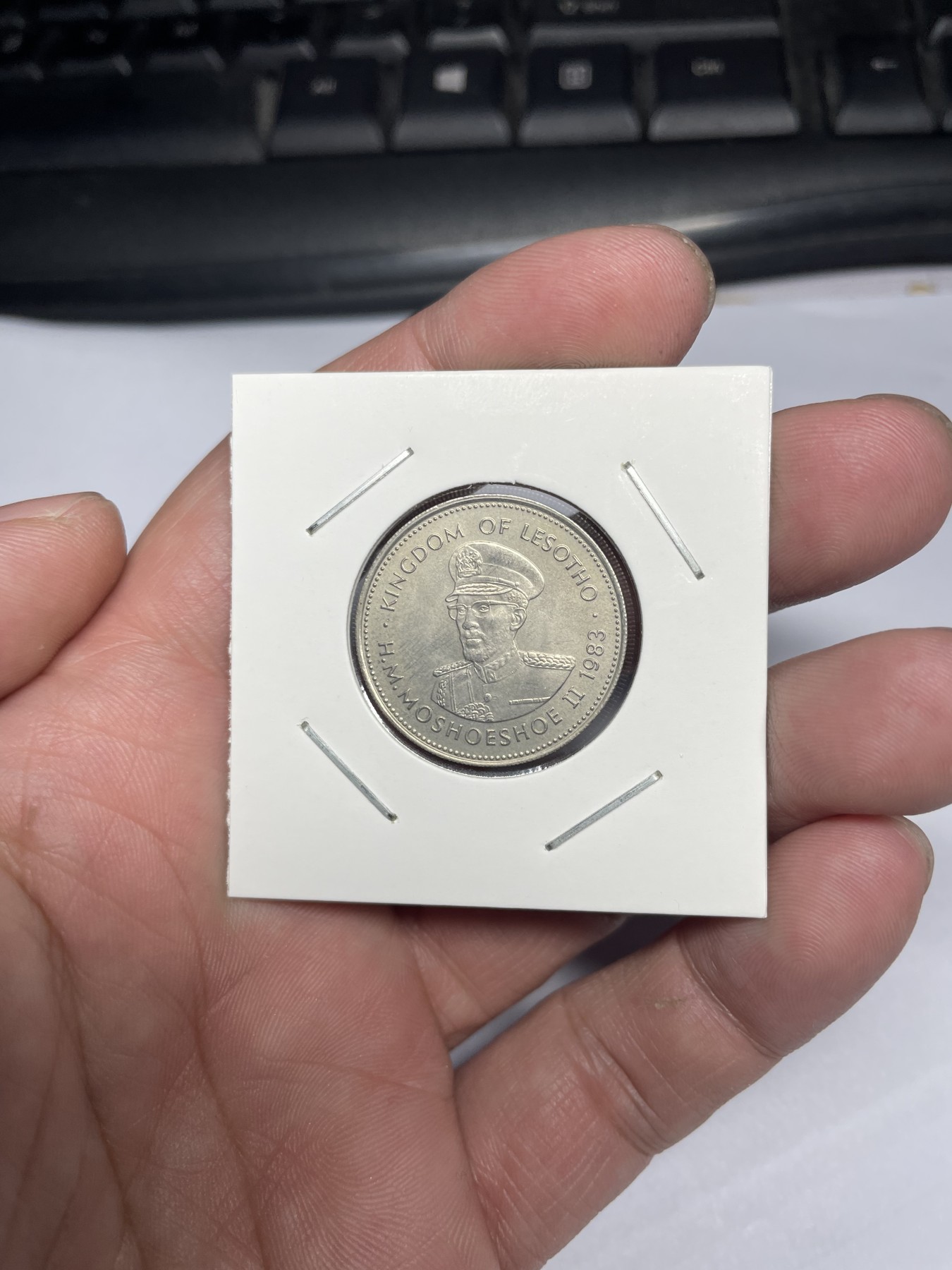 2024年集古藏今外币拍卖第三期-第3场—原光币、带光币专场（总第23拍） 1983年莱索托50黎森特