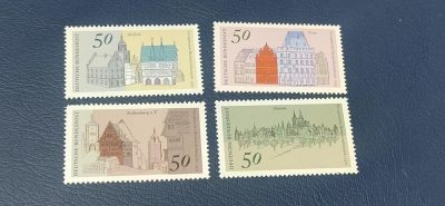 德国邮票专场，都是套票！ - 德国邮票一套，1975年发行，欧洲古迹保护年  著名建筑，品相如图